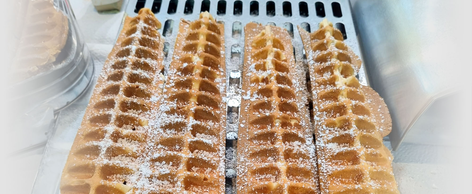 Waffeln am Stiel