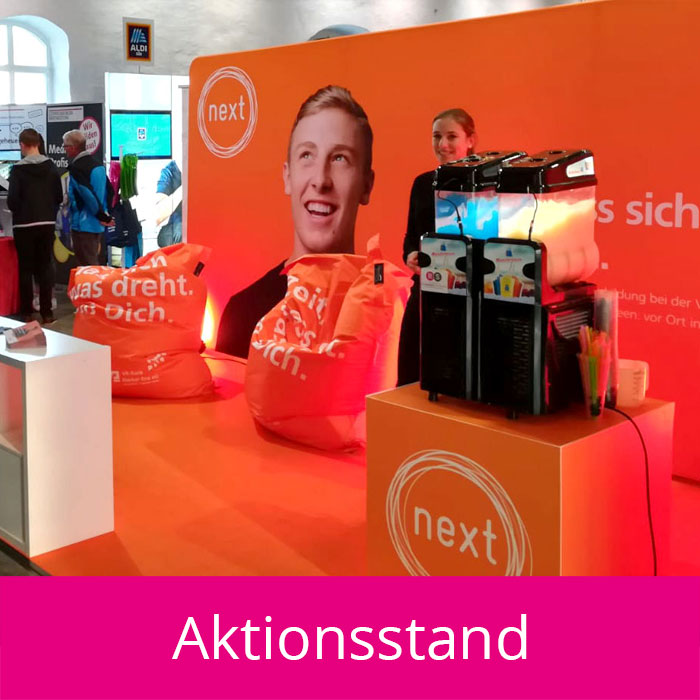 Slush Eis Automaten am Aktionsstand