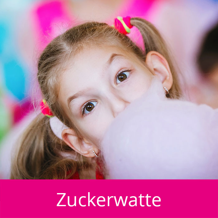 Mädchen mit Zuckerwatte
