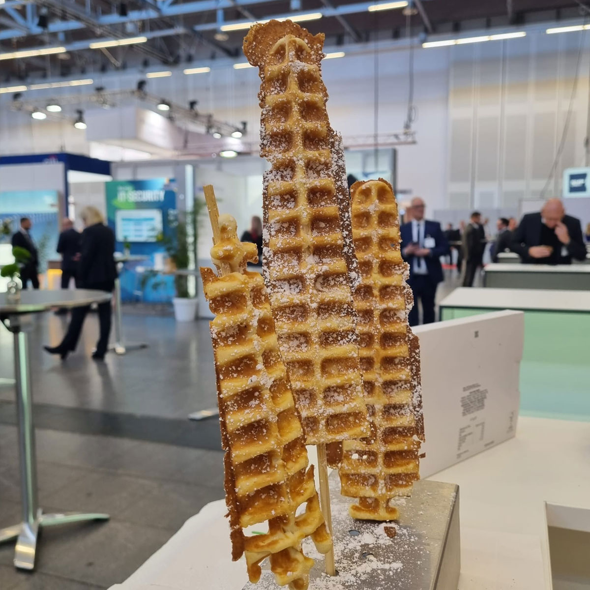 Waffeln am Stiel
