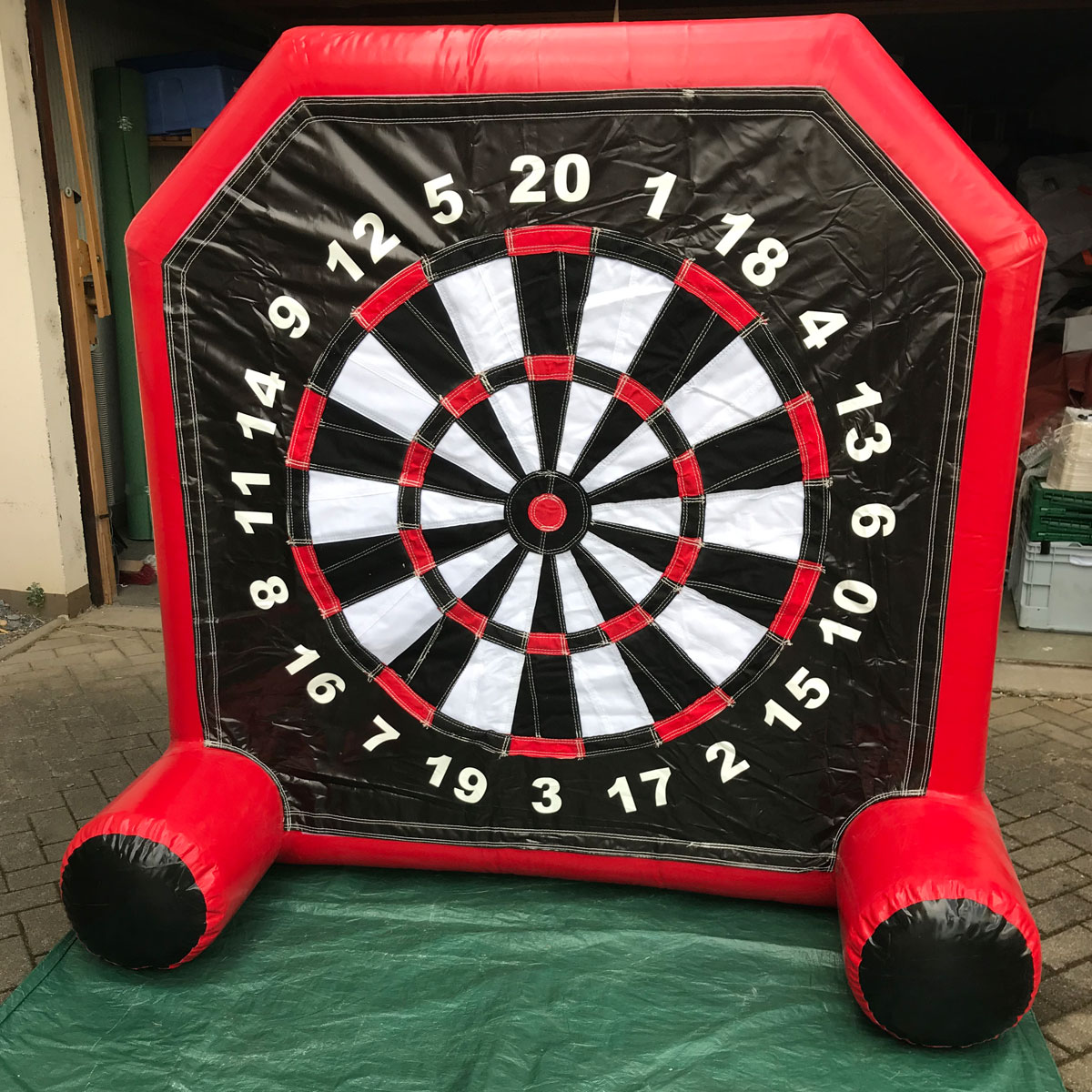 Nahansicht Kinder Fussball Klettscheibe