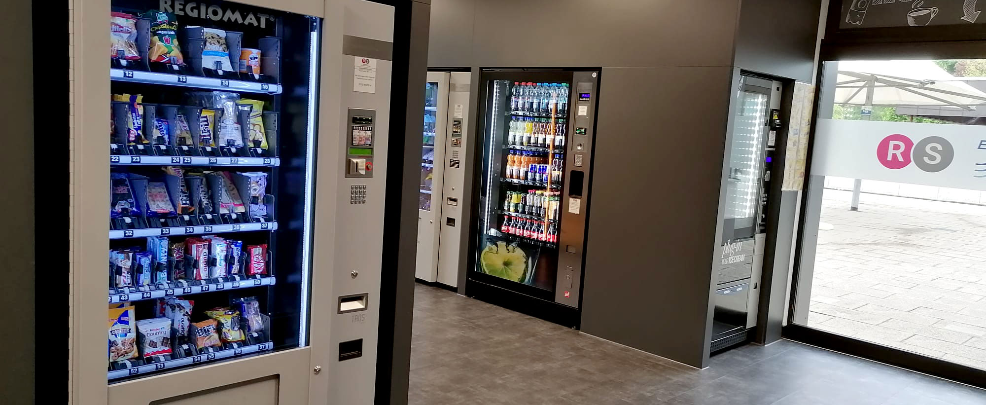 mehrere Automatenstationen