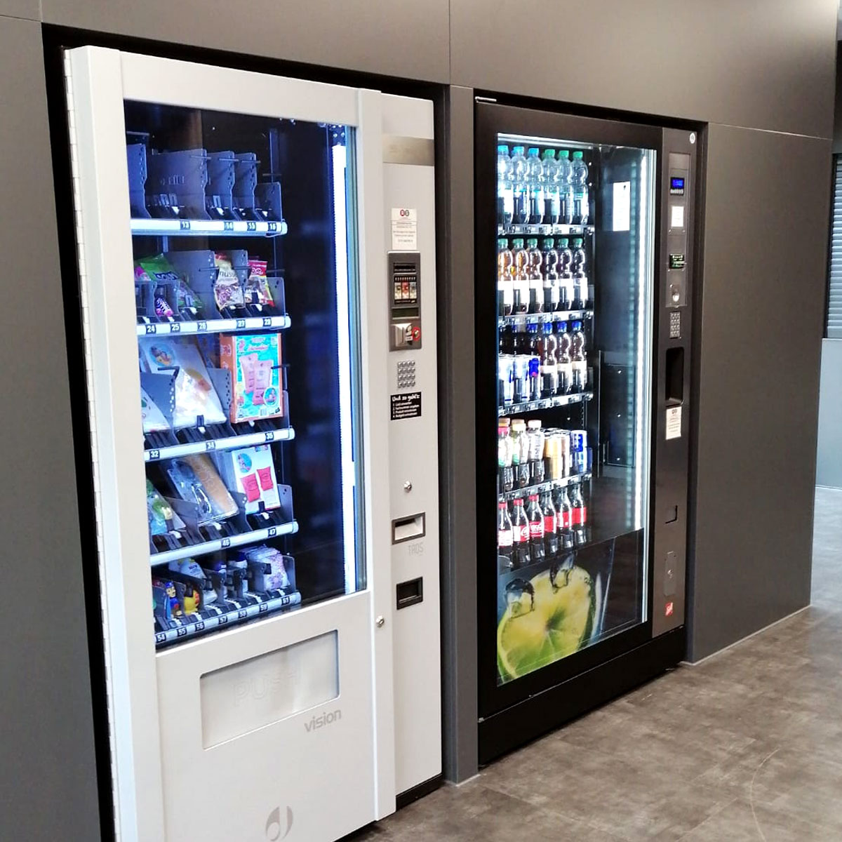 verschiedene Automatenstationen