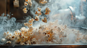 dampfendes Popcorn