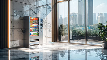 Automat steht in einem Raum