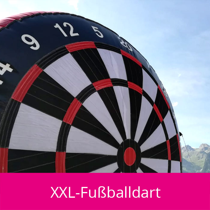 Seitenansicht Fussballdartscheibe