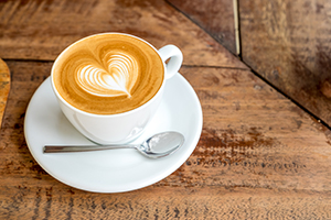 Cappuccino mit Herz
