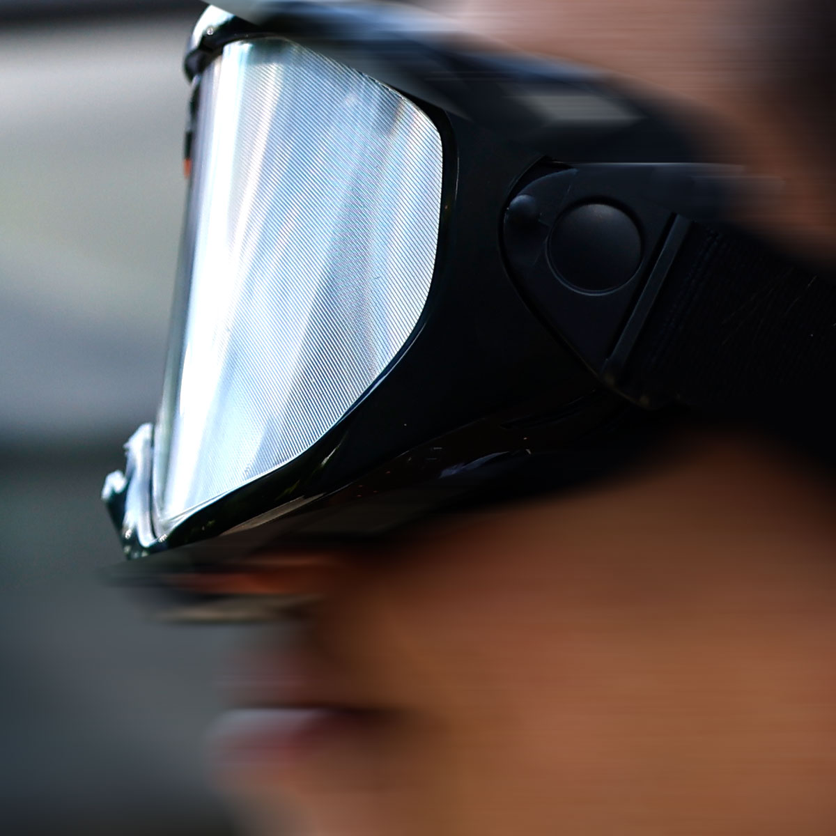 verschwommener Blick einer Rauschbrille