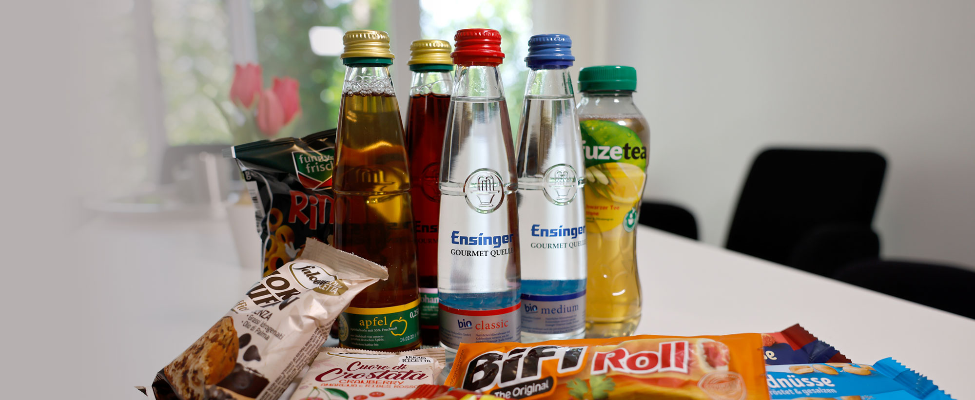 Geträünke und Snacks für Konferenzen