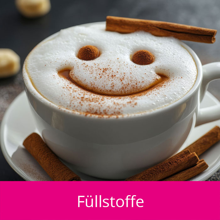 Cappuccino mit smilie