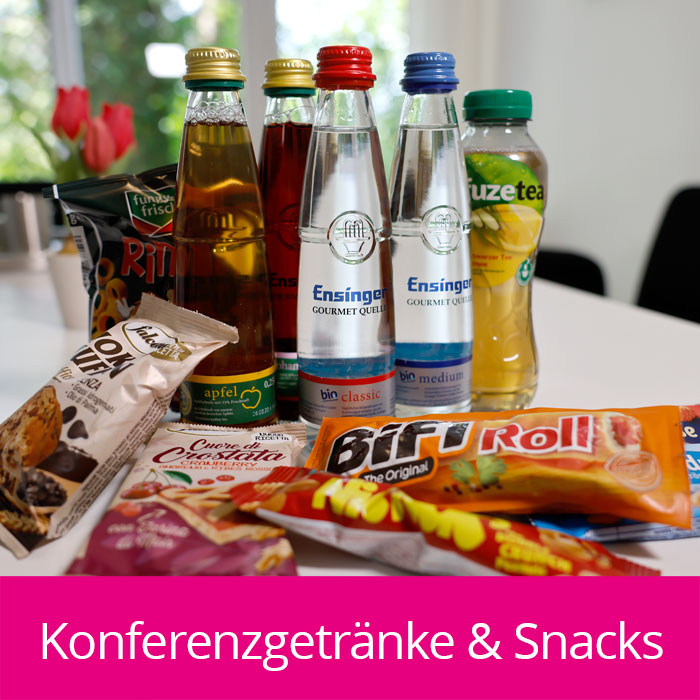 Getränke und Snacks