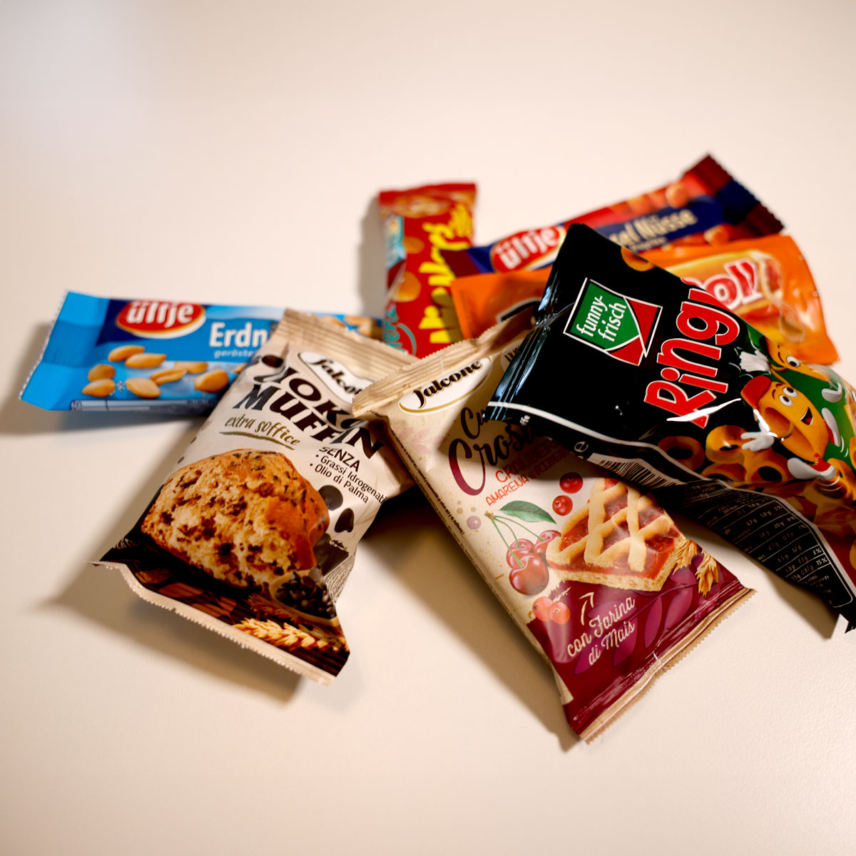 verschiedene Snacks